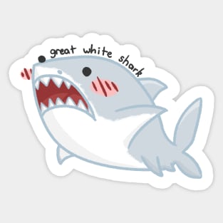 great white shark Sticker